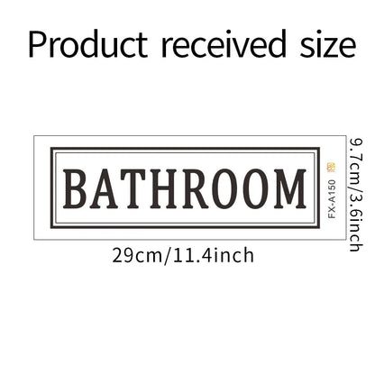 Self Adhesice Bathroom Toilet Decals Wall Stickers Room Decorations New Design Wall Art Bathroom WC Door Signs Sticker - Tech genius & freaks