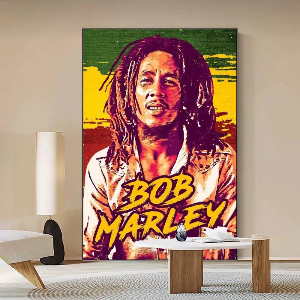 Bob Marley Poster Anime Posters Sticky Whitepaper Sticker DIY Room Bar Cafe Kawaii Room Decor - Tech genius & freaks