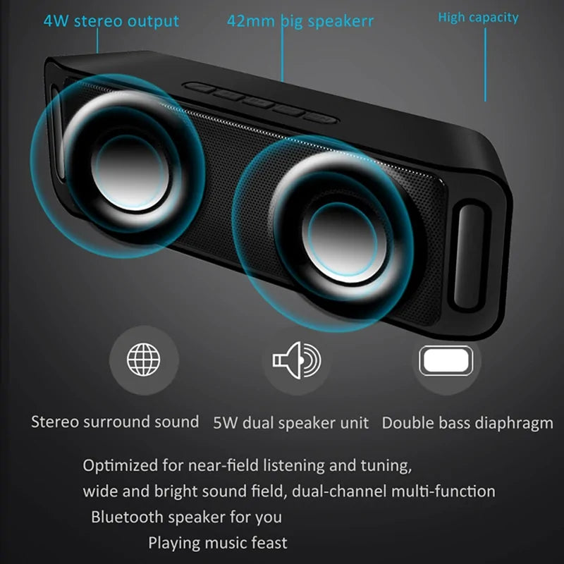 Stereo Sound 10W Bluetooth Speaker - Tech genius & freaks