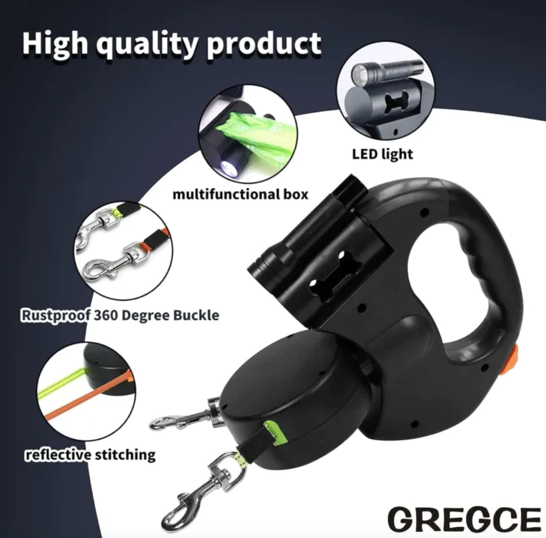 Twin Flex No-Tangle Dog Leash - Tech genius & freaks