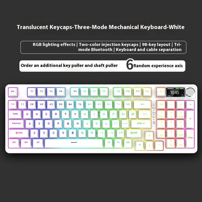 Wireless 98-Key Hybrid Mechanical Keyboard - Tech genius & freaks