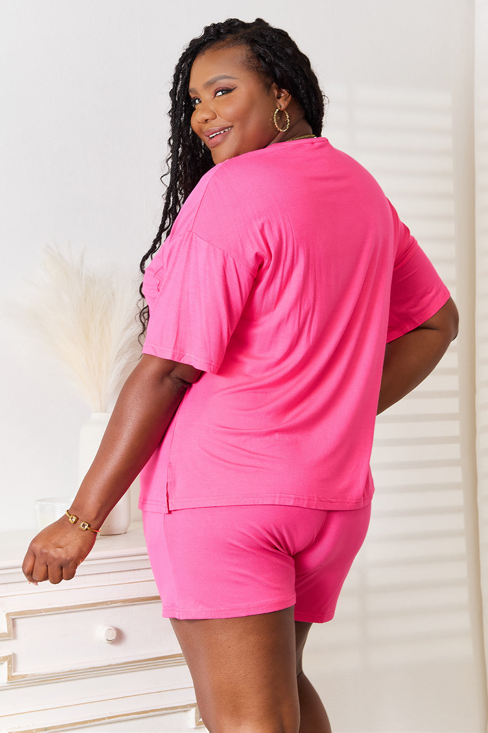 Basic Bae Soft Rayon Half Sleeve Set - Tech genius & freaks