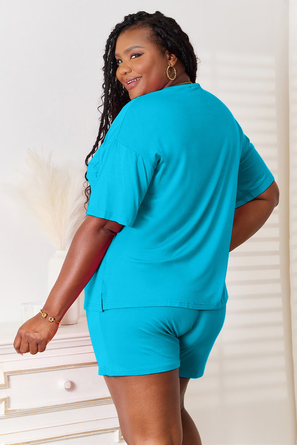 Basic Bae Soft Rayon Half Sleeve Set - Tech genius & freaks