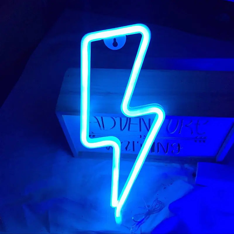 USB/Battery LED Neon Lightning Sign