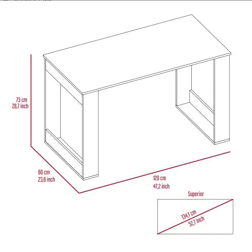 Smokey Oak Sleek Computer Desk - Tech genius & freaks