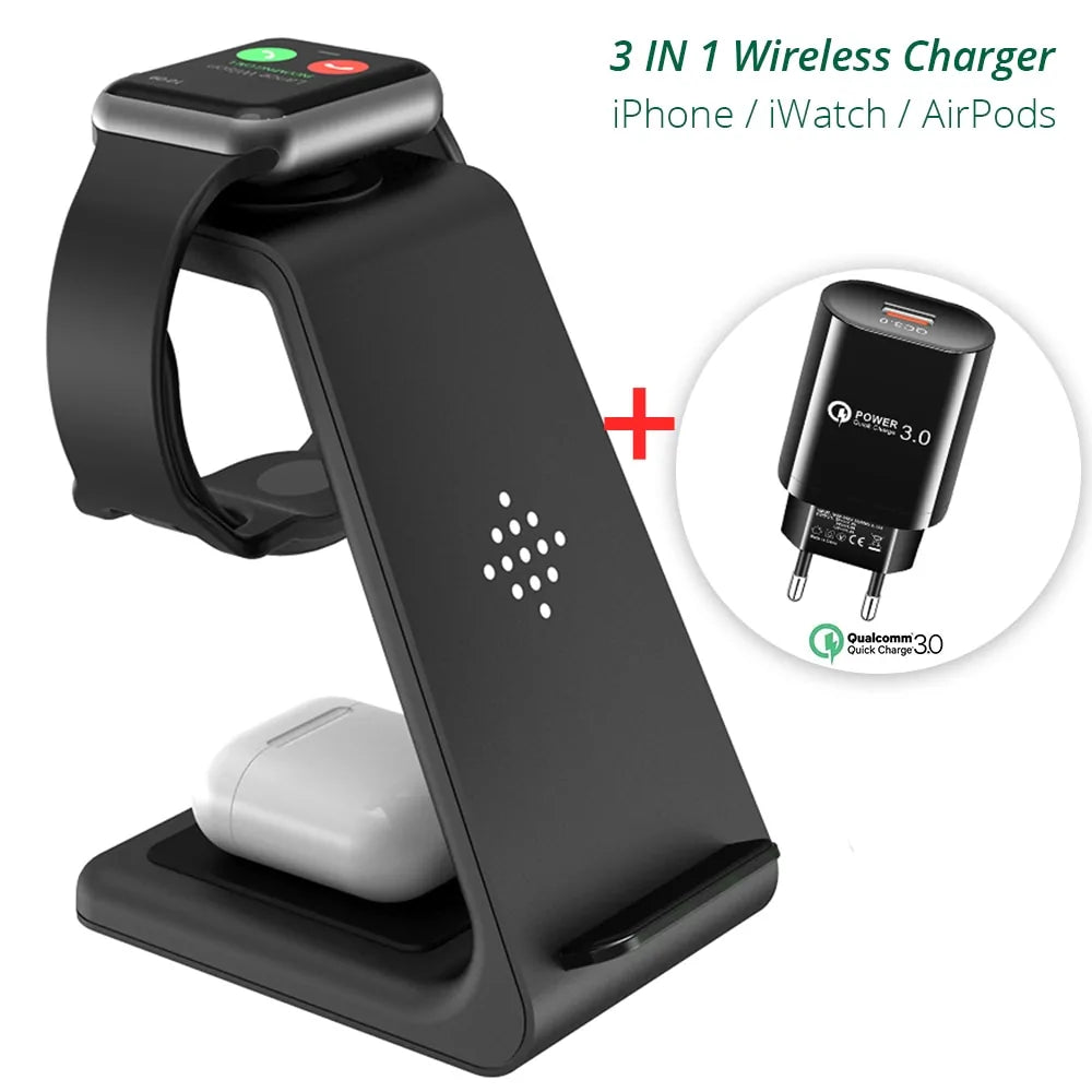 Triple Device Wireless Charger - Tech genius & freaks