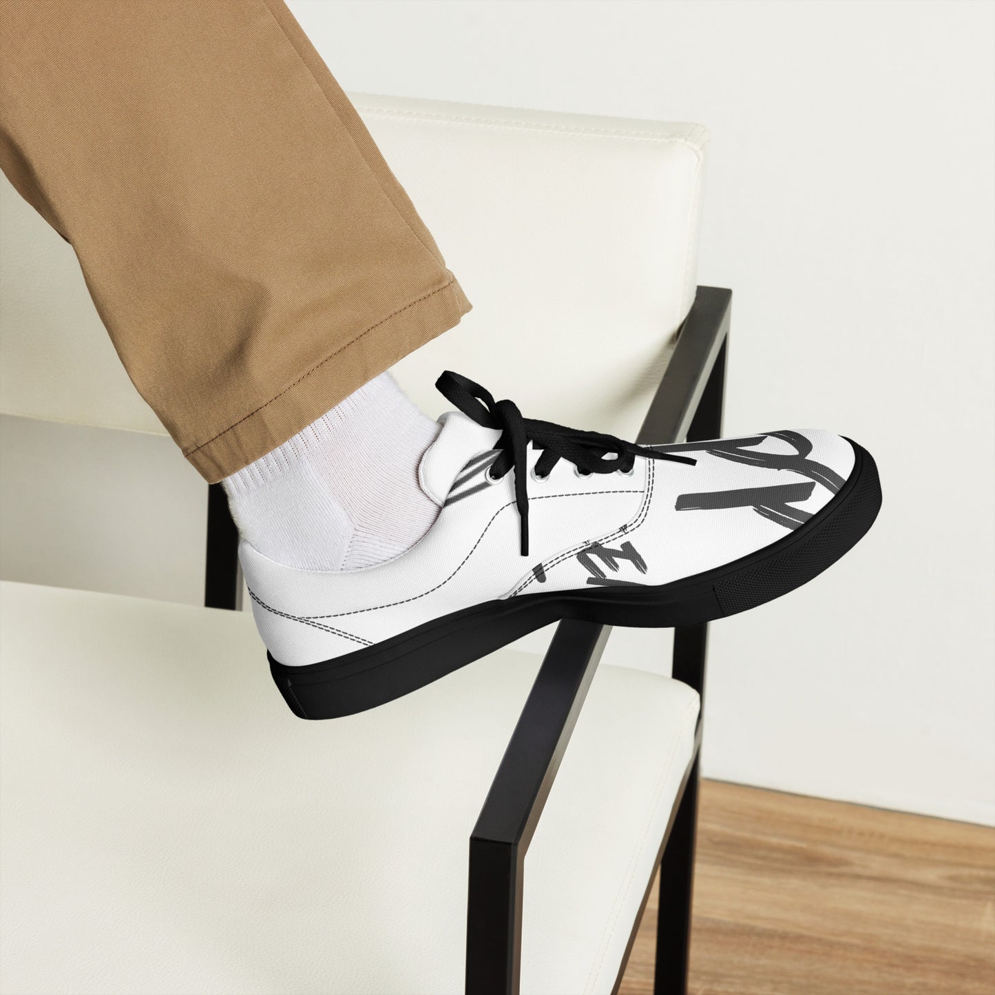 Men’s lace-up canvas shoes - Tech genius & freaks