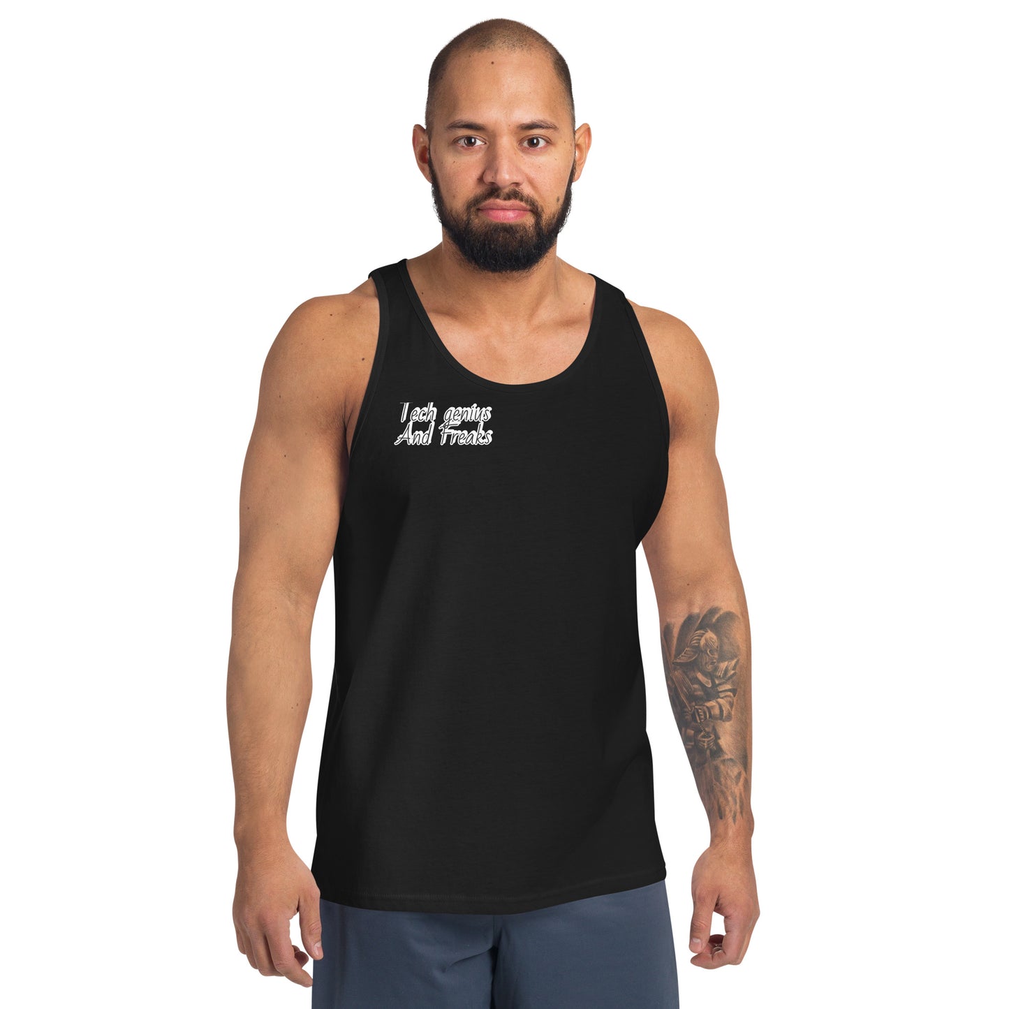 Men's Tank Top Never Give up - Tech genius & freaks