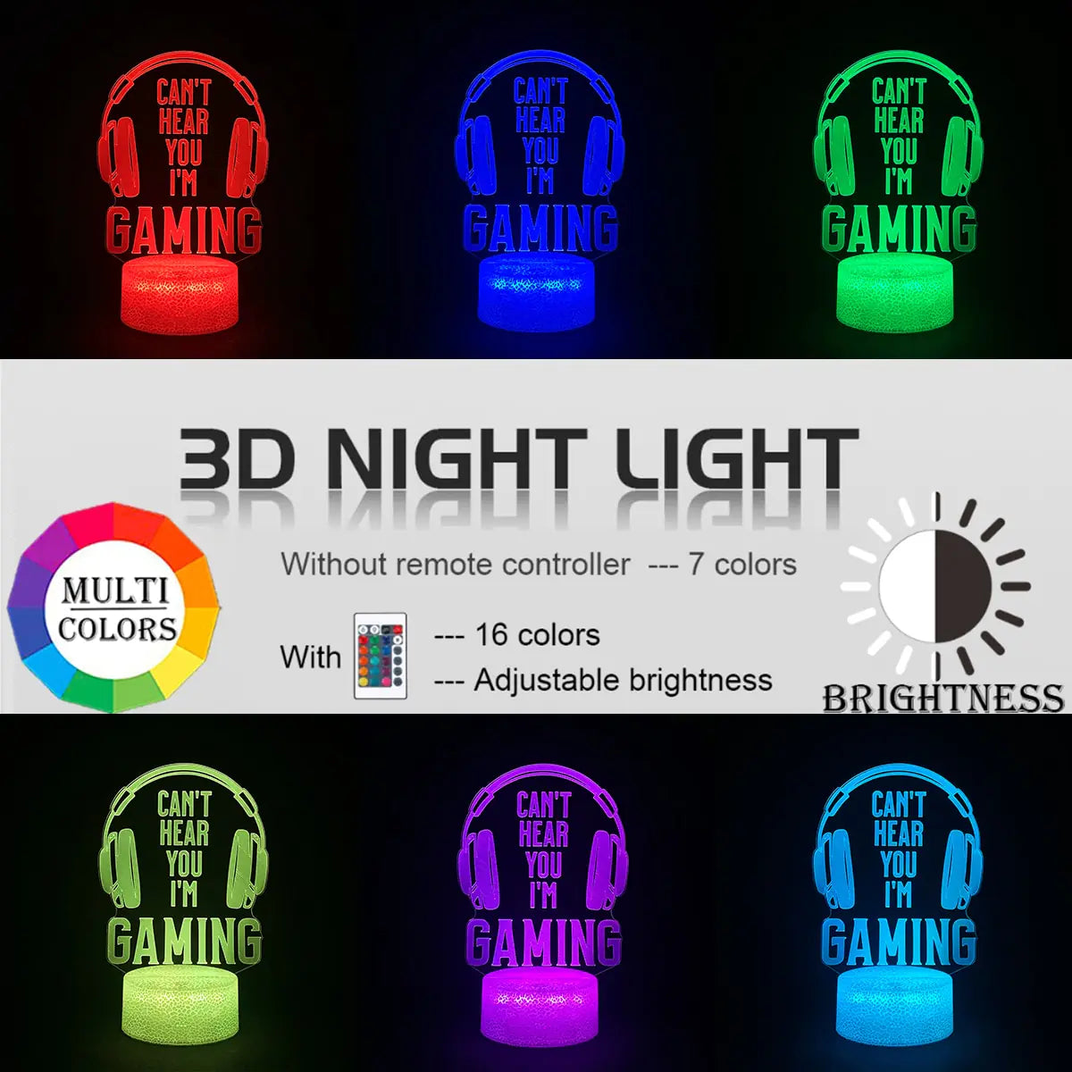 Gamer's 3D RGB Fantasy Lamp - Tech genius & freaks