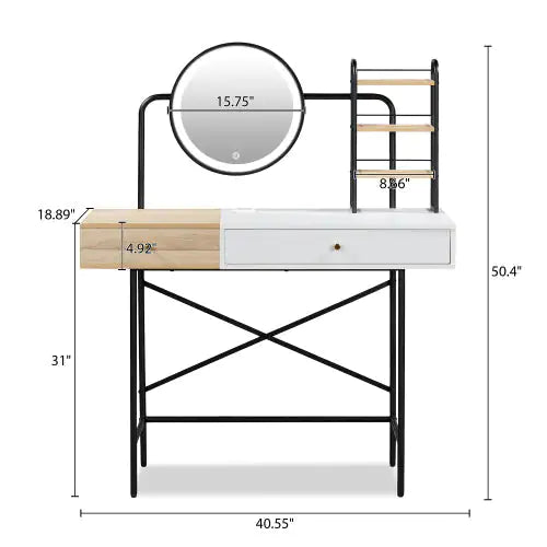 Illuminated Makeup Vanity with Wireless Charging - Tech genius & freaks