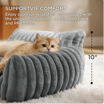 Bedsure Plush Pet Couch - Premium Soft Corduroy Fleece - Tech genius & freaks