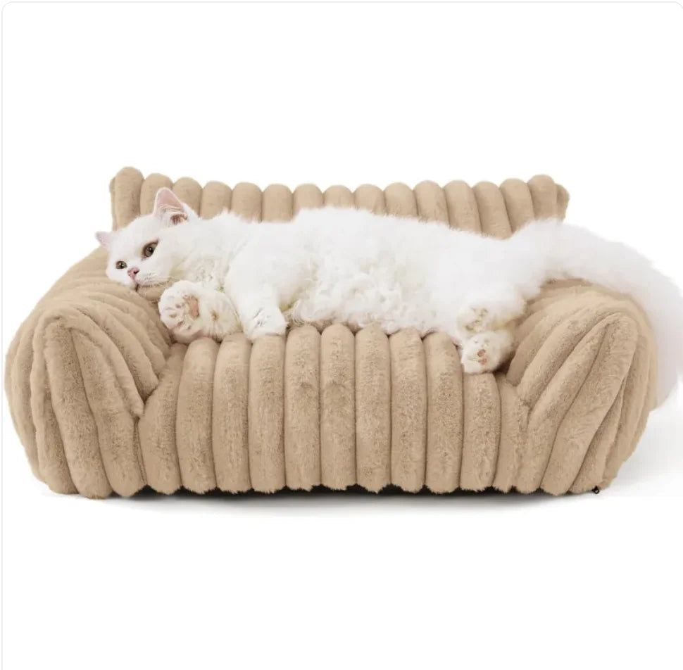 Bedsure Plush Pet Couch - Premium Soft Corduroy Fleece - Tech genius & freaks