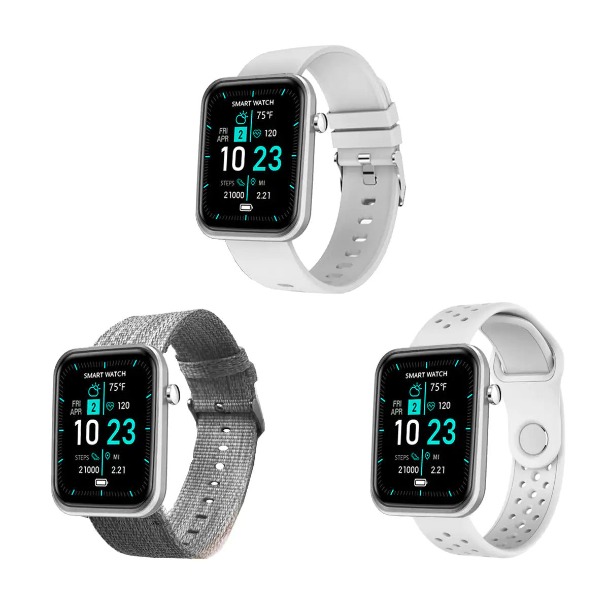 Advanced Smartwatch With Three Bands And Wellness + Activity Tracker - Tech genius & freaks