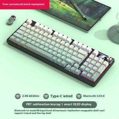 Wireless 98-Key Hybrid Mechanical Keyboard - Tech genius & freaks