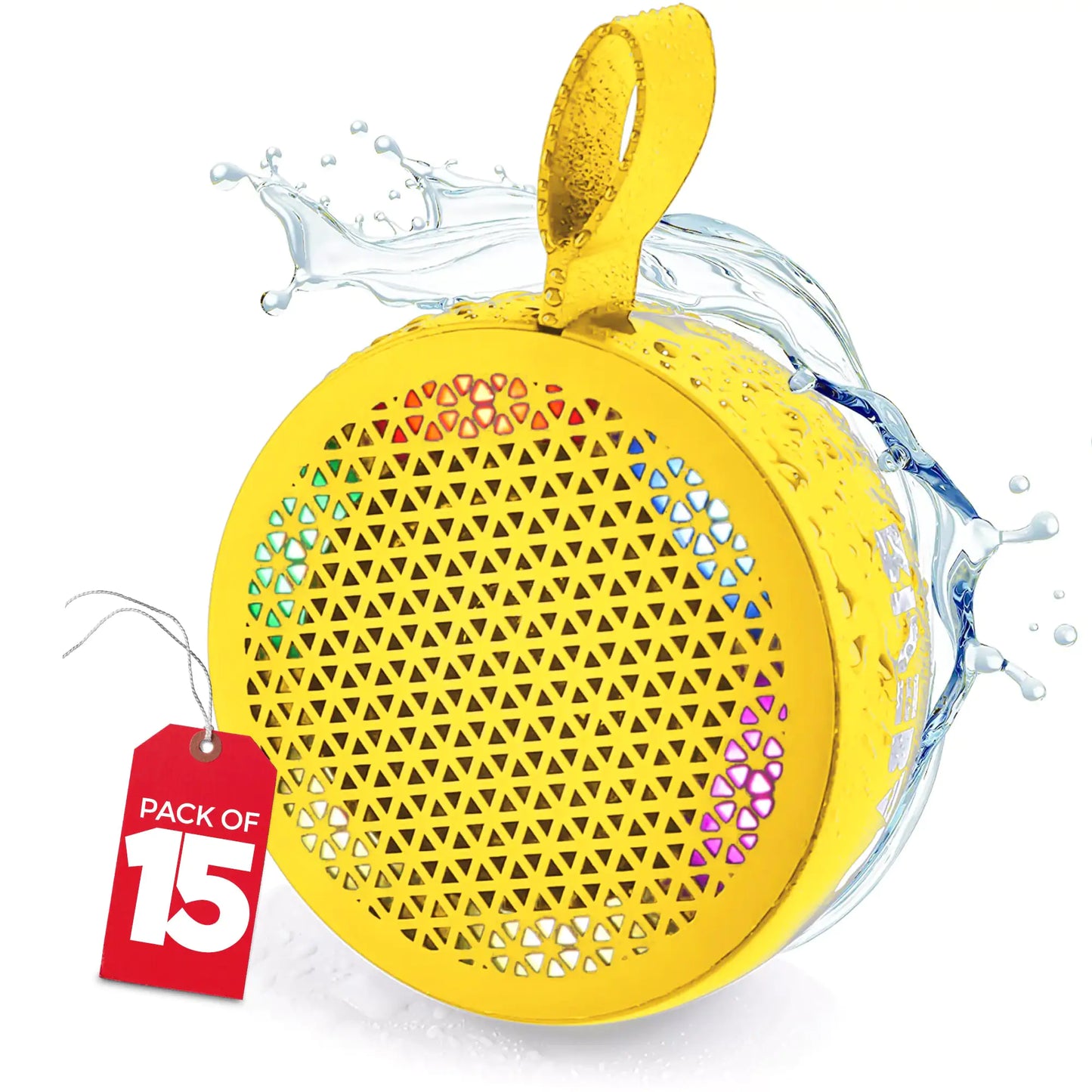 AQUATUNE Wireless Shower Speaker with LED Lights - Tech genius & freaks