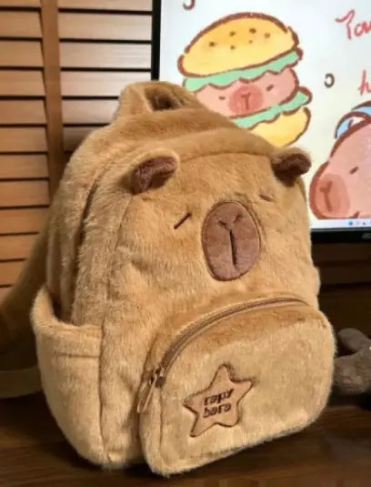 CapyCozy Large Plush Backpack - Tech genius & freaks