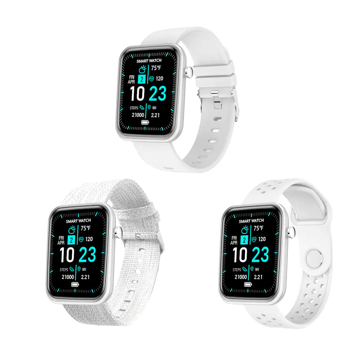 Advanced Smartwatch With Three Bands And Wellness + Activity Tracker - Tech genius & freaks