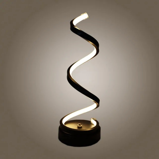 Curved LED Spiral Lamp - Tech genius & freaks