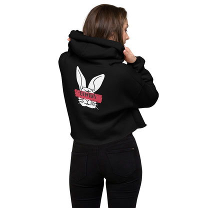 Trendy Bunny Raw Hem Hoodie - Tech genius & freaks