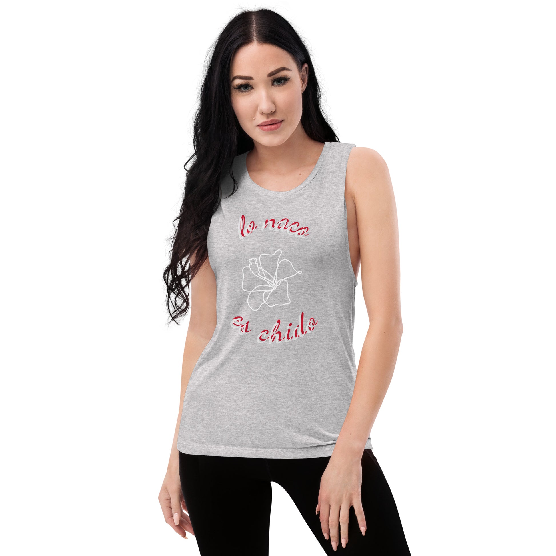 Ladies’ Muscle Tank Flower - Tech genius & freaks