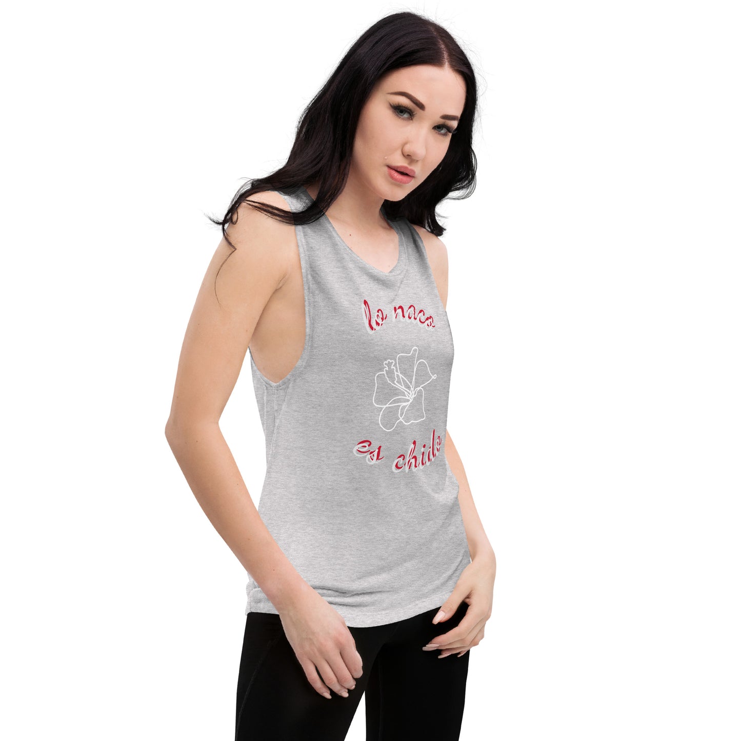 Ladies’ Muscle Tank Flower - Tech genius & freaks