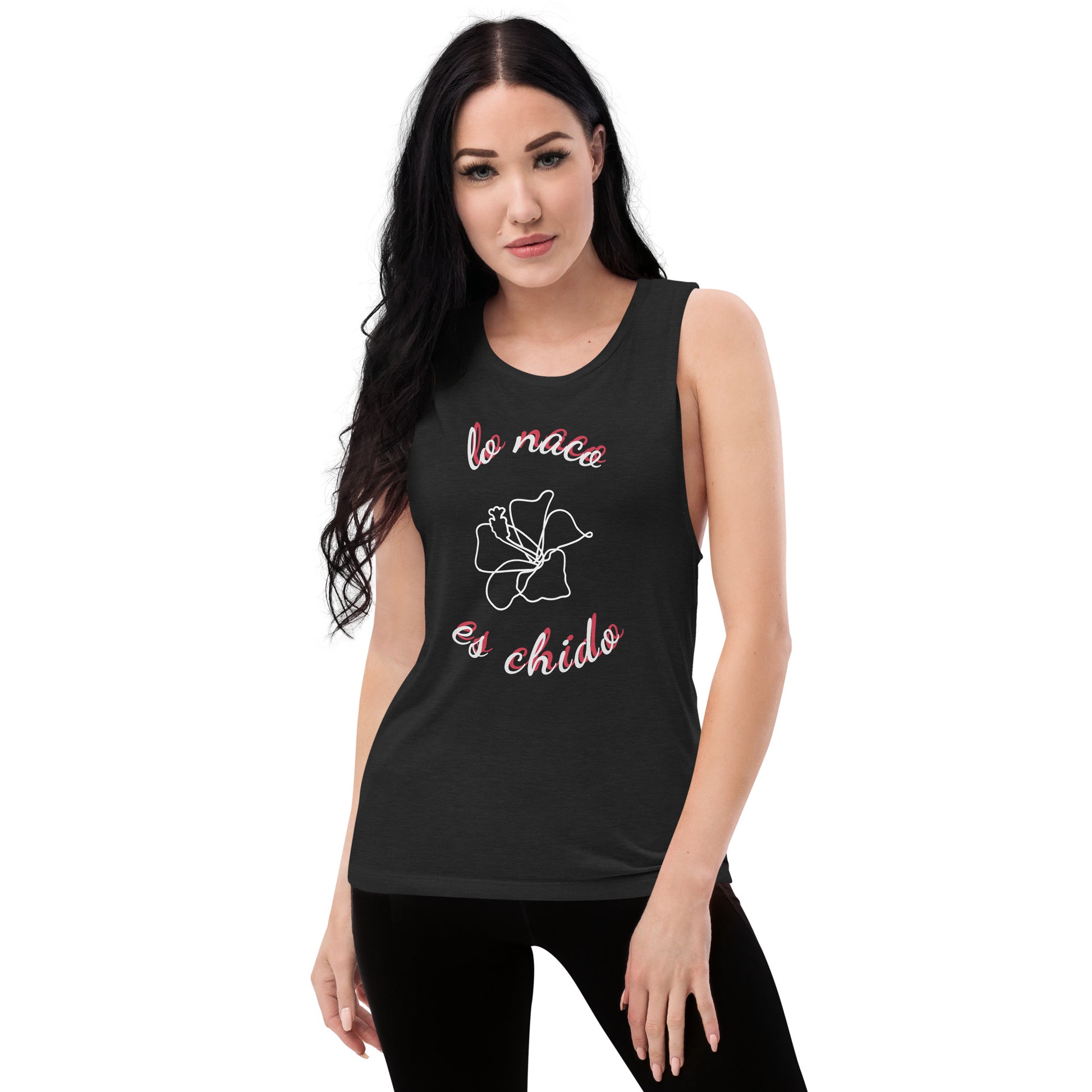 Ladies’ Muscle Tank Flower - Tech genius & freaks