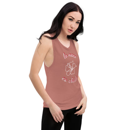 Ladies’ Muscle Tank Flower - Tech genius & freaks