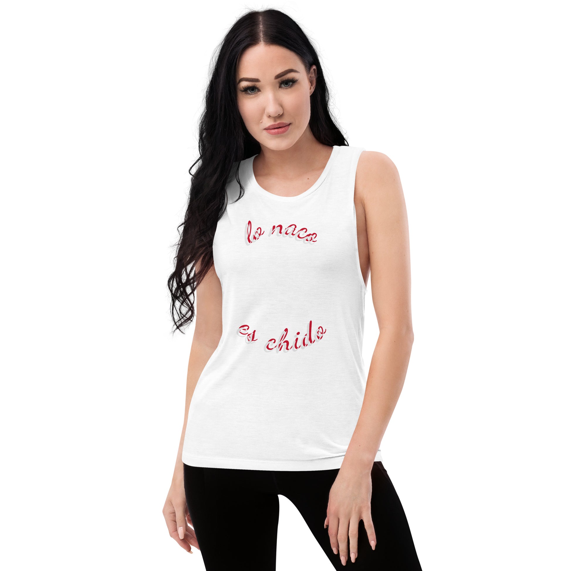 Ladies’ Muscle Tank Flower - Tech genius & freaks