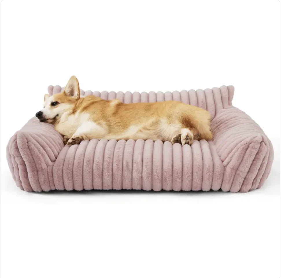 Bedsure Plush Pet Couch - Premium Soft Corduroy Fleece - Tech genius & freaks