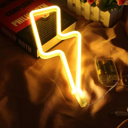 USB/Battery LED Neon Lightning Sign - Tech genius & freaks